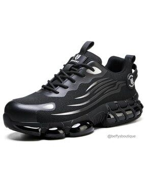 Steel Toe Work Sneakers Cushioned Safety Shoes Puncture Resistant
